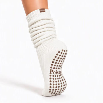 Poised grip slouch socks